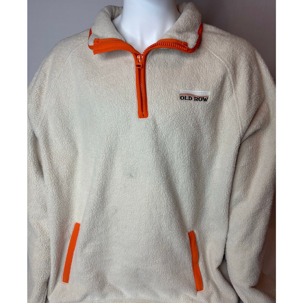 NWT Old Row Snap Fleece, Burn Oranfe Mens 2XL - has dust spot